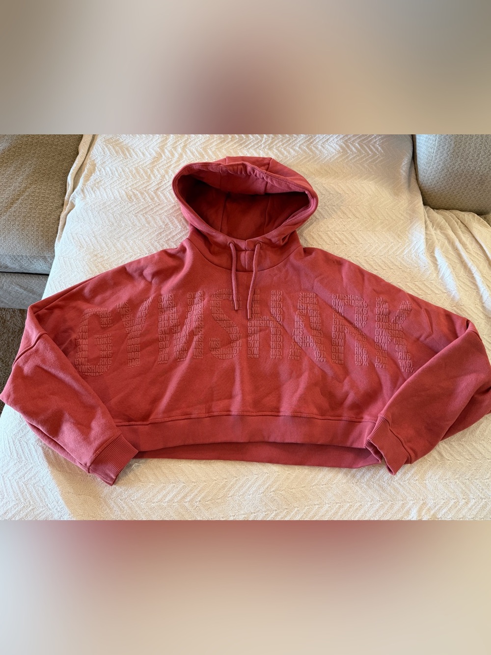 Gymshark Women's Dusty Rose Cropped Hoodie